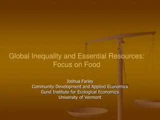 Solving Global Inequality and Essential Resource Challenges