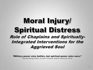 Understanding Moral Injury and Spiritual Distress in Healthcare Settings