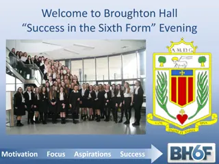 Broughton Hall Sixth Form: Motivation, Aspirations, Success