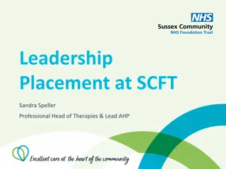Leadership Placement at SCFT: Enhancing Leadership Skills and Clinical Experience
