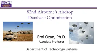 Airdrop Database Optimization Project by Dr. Erol Ozan - DoD Research