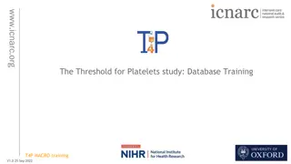 Effective Database Training for T4P MACRO Users