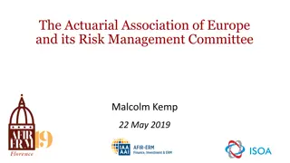 Actuarial Association of Europe & Risk Management Committee Activities