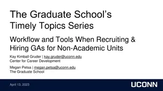Managing Graduate Assistant Recruitment & Hiring in Non-Academic Units