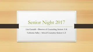 College Application Process and Naviance Guidance for Seniors