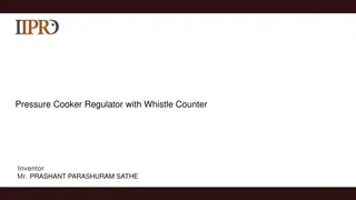 Innovative Pressure Cooker Regulator with Whistle Counter by Mr. PRASHANT PARASHURAM SATHE