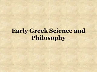 Early Greek Science and Philosophy: Thales of Miletus and Pythagoras