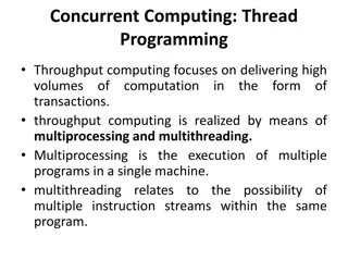 High-Performance Computing: Thread Programming and Multiprocessing Overview