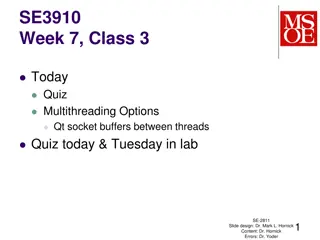 Understanding Multithreading Options and Quizzes in SE-2811