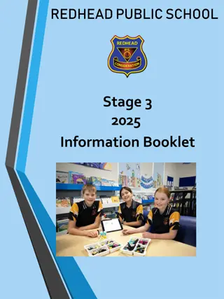 Redhead Public School Stage 3 2025 Information Booklet