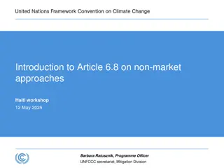 Key Decisions and Approaches Under Article 6.8 on Non-Market Strategies