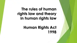 Impact and Evaluation of the Human Rights Act 1998 in UK Legal System