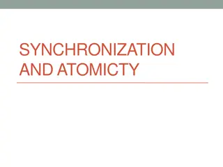 Understanding Synchronization and Atomicity in Programming