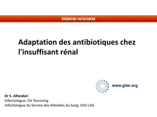 Antibiotic Adaptation in Renal Insufficiency - Dosage Adjustments and Risks