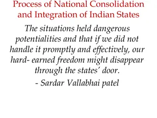 National Integration Process of Indian Princely States Post-Independence
