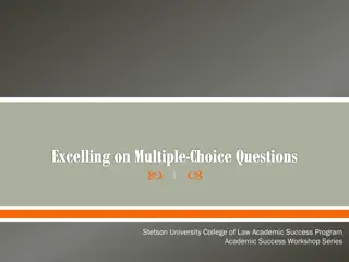 Excelling on Multiple-Choice Questions Workshop Insights