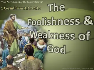 Bold Gospel Message: Divine Wisdom Over Human Understanding