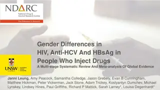 Gender Differences in HIV and Other Infections Among People Who Inject Drugs