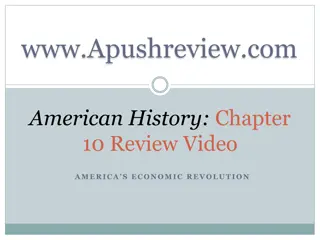 American History: Economic Revolution, Changing Population, Transportation & Technology