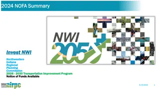 Northwestern Indiana Regional Planning Commission 2026-2030 Transportation Improvement Program Overview