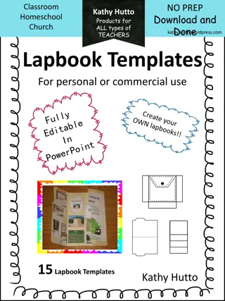 Unique Lapbook Templates for Personal and Commercial Use