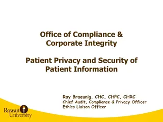 Patient Privacy and Security in Healthcare Compliance
