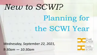 Review of SCWI and IJECT Initiatives: Key Messages, Documents, and Next Steps