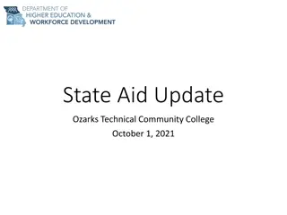 Ozarks Technical Community College State Aid Update & Scholarship Information