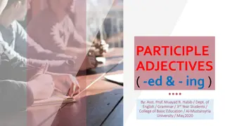 Understanding Participle Adjectives in English Grammar