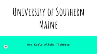 University of Southern Maine Application Process and Program Details