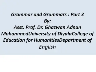 Understanding Formal Grammar and Generative Theory in Linguistics