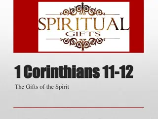 Understanding Spiritual Gifts According to Scriptures
