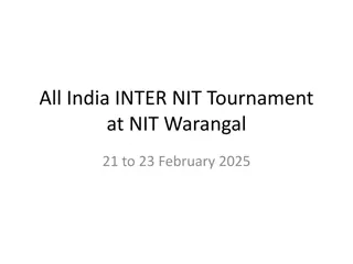 NIT Warangal Hosts Successful All India Inter-NIT Tournament 2025