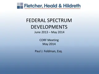 Federal Spectrum Developments: 1.7 GHz Advanced Wireless Service Overview