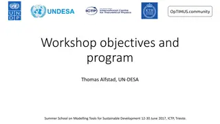 Training in CLEW Model Development for Sustainable Development