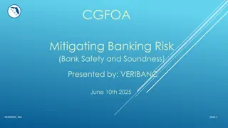 Mitigating Banking Risk: Overview of Federal Regulators & Regulatory Oversight