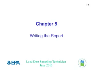 Writing a Comprehensive Lead Dust Clearance Test Report