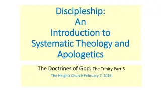 Exploring the Doctrines of God: The Trinity in Systematic Theology and Apologetics
