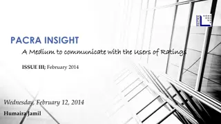 Insights into PACRA Ratings Universe and Trends