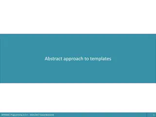 Abstract Approach to Templates in C++ Programming