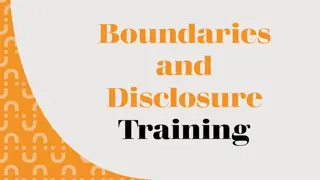 Understanding Boundaries and Disclosure Training for Support Sessions
