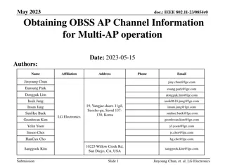 Obtaining OBSS AP Channel Information for Multi-AP Operation