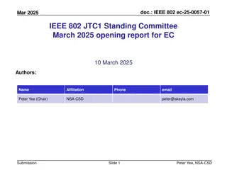 IEEE 802 JTC1 SC March 2025 Meeting Highlights