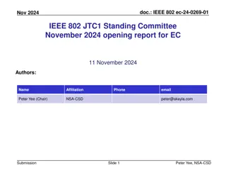 IEEE 802 November 2024 Report and Updates