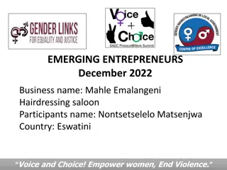 Mahle Emalangeni Hairdressing Salon - Empowering Women and Ending Violence