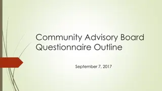 Community Advisory Board Questionnaire Insights