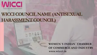 WICCI Antisexual Harassment Council - Vision, Mission, and Members