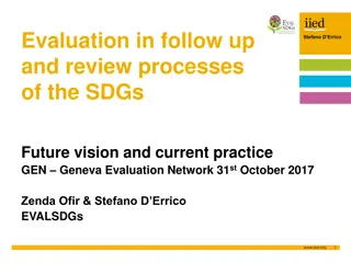 Evaluating SDGs Follow-Up and Review Processes by Stefano D. Errico