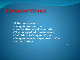 Understanding Computer Crimes and Password Theft