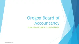 Oregon Board of Accountancy Exam and Licensing Overview